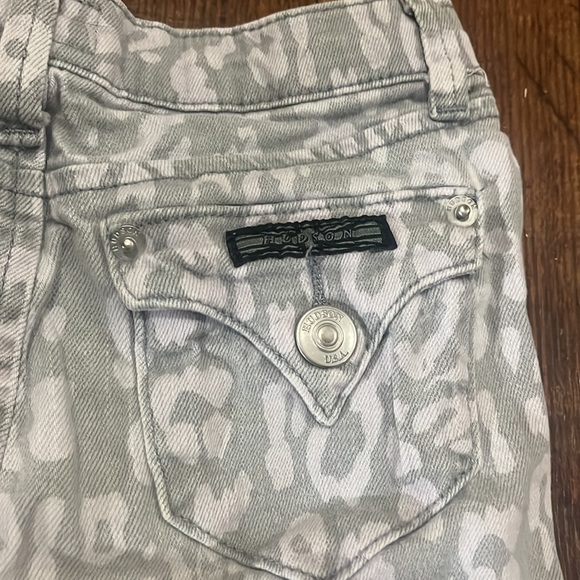 Hudson grey camo denim shorts for girls - Picture 4 of 5